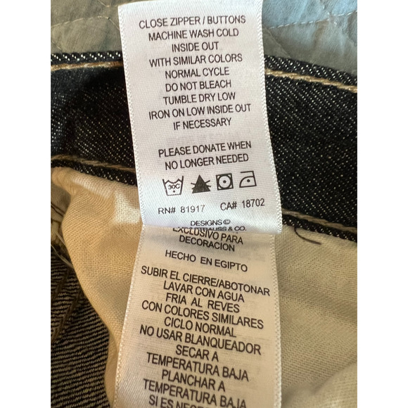 Levis 505 Jeans Boys Size 10 Slim Black Straight Leg Pockets Zip Close NWT - Picture 6 of 11